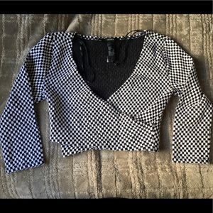 Checkered Crop Top